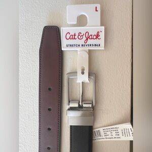 Cat & Jack Stretch Reversible Belt - Black and Brown